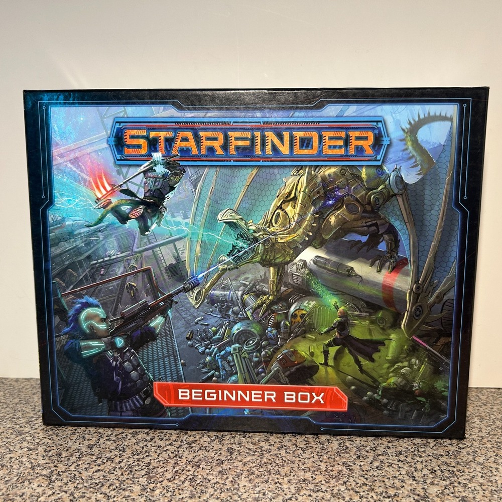 Starfinder Beginner Box Role Playing Game Futuristic Sci-Fi Starter Kit Battle